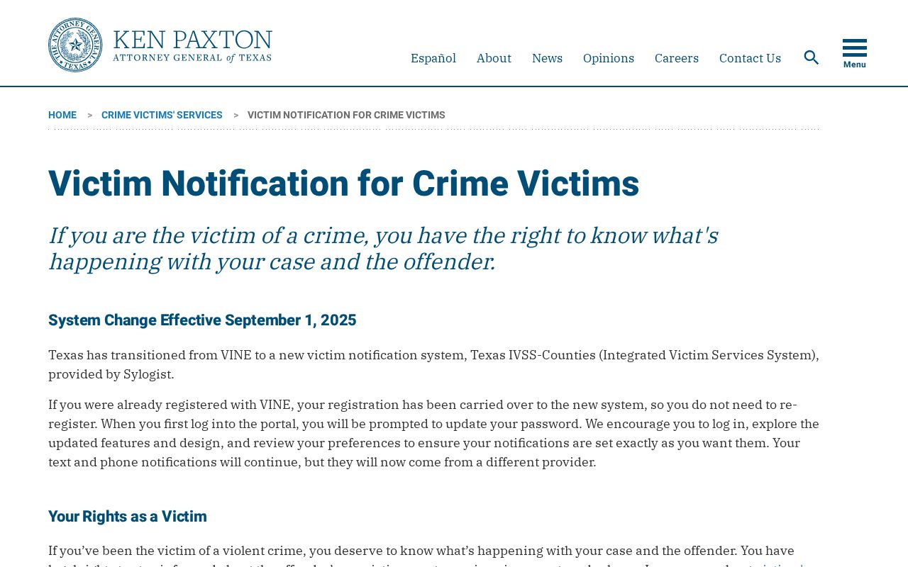 Parmer County VINE to IVSS release notification transition